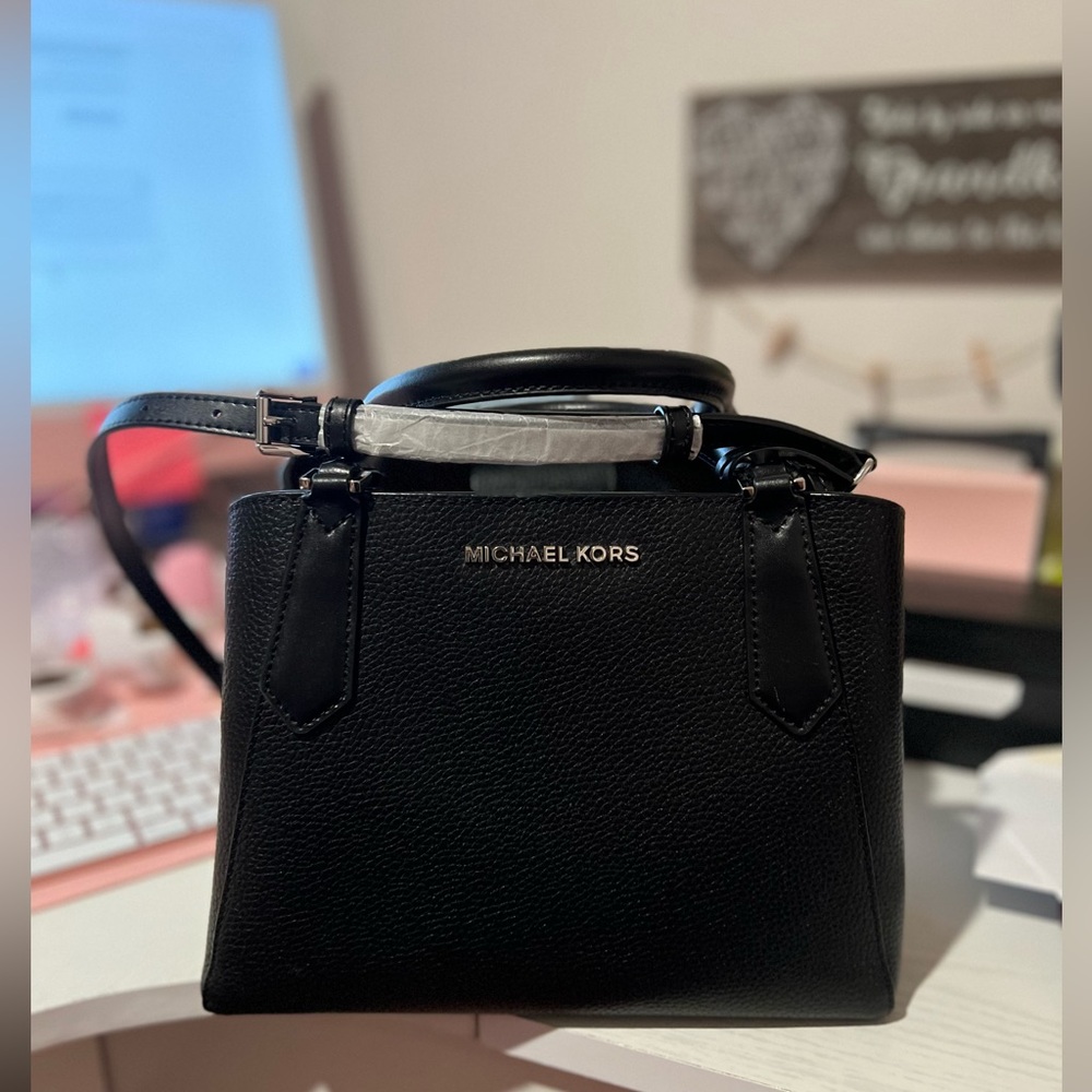 Michael Kors Kimberly Leather Small Satchel